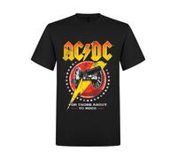 AC/DC Camiseta 'AC/DC For those about to rock new T-Shirt' negro M EUR