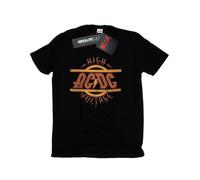AC/DC Camiseta High Voltage Logo Envejecido para Hombre (BI6916)