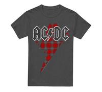 AC/DC Camiseta Rayo a Cuadros para Adultos Unisex (TV17422)