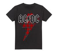 AC/DC Camiseta Rayo a Cuadros para Hombre (TV13328)