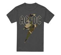 AC/DC Camiseta Rayo de Camuflaje para Adultos Unisex (TV17426)