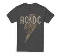 AC/DC Camiseta Rayo de Estampado de Leopardo para Adultos Unisex (TV17427)