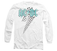 AC/DC Camiseta Skewed Rayo de Tablero de Ajedrez para Adultos Unisex (TV9315)