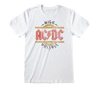AC/DC Camiseta Vintage Alto Voltaje, blanco, 2X