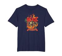 AC/DC - Cascabeles de cascabeles Camiseta, Hombre Tallas Grandes, Azul Marino, 6X Alto