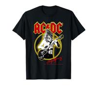 AC DC Classic Rock Logo Guitarra Eléctrica Solo Energy Camiseta