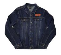 AC/DC Demin Chaqueta For Those About To Rock Band Logo Nuevo Oficial Azul Size M