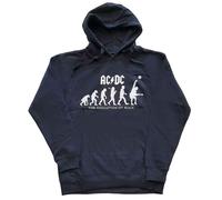 AC/DC Evolution of Rock Navy Blue con licencia Sudaderas Capucha
