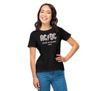 AC/DC Femme Woacdcrts067 T-Shirt, Noir, M EU