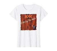 AC/DC Fly On The Wall Portada del Álbum Camiseta, Mujer, Blanco, 3XL