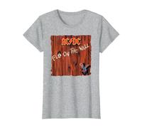 AC/DC Fly On The Wall Portada del Álbum Camiseta, Mujer, Gris Jaspeado, 3XL