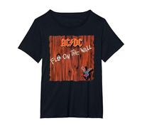 AC/DC Fly On The Wall Portada del Álbum Camiseta, Mujer Tallas Grandes, Negro, 4XL Grande