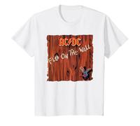 AC/DC Fly On The Wall Portada del Álbum Camiseta, Niños, Blanco, 2 años