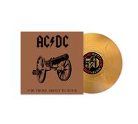 AC/DC – For Those About To Rock (We Salute You) – Vinilo LP dorado Ed. limitada 50.º Aniversario