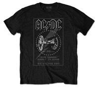 Ac/Dc Ftatr 40Th Monochrome con licencia Camiseta hombre