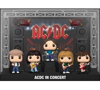 AC/DC Funko Pop Moments Dlx Vinile 5 Figure AC/DC In Concerto 9 Cm