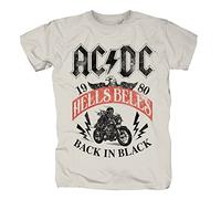 AC/DC Hells Bells 1980 Hombre Camiseta Beige XL 100% algodón Regular