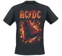 AC/DC Hells Bells Explosion Hombre Camiseta Negro XXL 100% algodón Regular
