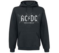 AC/DC Hells Bells Hombre Sudadera con Capucha Negro S 80% algodón, 20% poliéster Regular