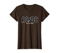AC/DC - Historia del Logos 50 Años Camiseta, Mujer, Marrón, XL