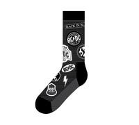 AC/DC Icons (US Men's Shoe Size 8-12) Socks Black One Size Bla (Importación USA)