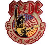 AC/DC Let There Be Rock Tour 1977 - Parche tejido, talla única, rosso, Taille unique