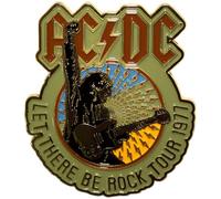 AC/DC Let There Be Rock Tour 77 Pin Badge Talla Única