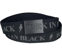AC/DC Logo Unisex Cinturón Negro 100% poliéster