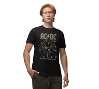 AC/DC Meacdcrts081 Camiseta, Negro, L para Hombre