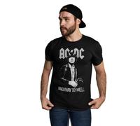 AC/DC Meacdcrts089 Camiseta, Negro, L para Hombre