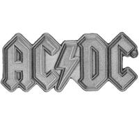 AC/DC Metal Logo Unisex Pin Gris Aleación de Zinc