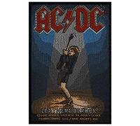 AC/DC Patch Let There Be Rock Angus Album Logo Oficial Nuevo Negro Woven 10X7cm Size One Size
