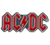 AC/DC Red Logo Unisex Pin Rojo Aleación de Zinc