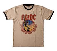 AC/DC Ringer Camiseta Let There Be Rock Tour '77 Oficial Unisex Sand, arena, XXL