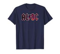 AC/DC Rock Music Band Raw Distressed Logo Camiseta