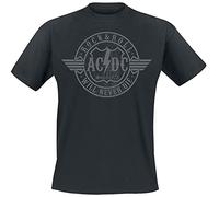 AC/DC Rock & Roll - Will Never Die Hombre Camiseta Negro 100% algodón Regular