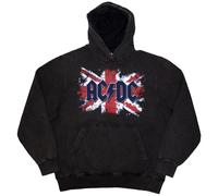 AC/DC Sudadera Bandera de Reino Unido de Lavado a la Piedra para (RO12961)
