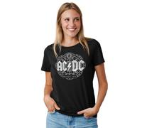 AC/DC Woacdcrts059 Camiseta Mujer (Pack de 1)