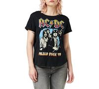 AC/DC World Tour 79 Camiseta, Negro (Black Blk), 38 (Talla del Fabricante: Small) para Mujer