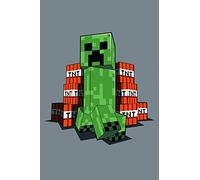 AC-Deco Minecraft - Manta polar creeper y TNT (100 x 150 cm)