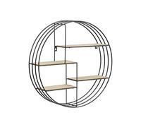 AC Design Furniture 72167 1 Estante, Acero, Negro, B: 45 x T:10 x H: 45 cm