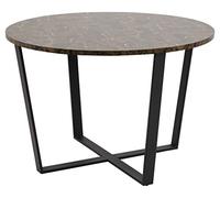 AC Design Furniture Albert Comedor de Plástico, Marrón, L: 110 x W: 110 x H: 75 cm, 1 Unidad