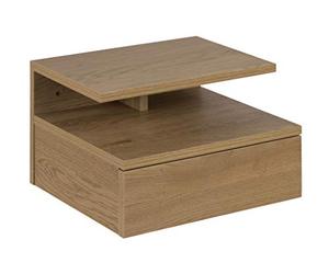 AC Design Furniture Fia Mesita de noche, al.: 22,5 × an.: 32 × lar.: 35 cm, Roble Salvaje, MDF, 1 pza.