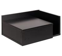 AC Design Furniture Fia - Mesita de Noche con cajón en Color Negro, 1 Unidad, 40 x 16,5 x 32 cm (Ancho x Alto x Profundo)