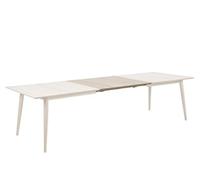 AC Design Furniture Lena Encimera Extensible, Roble, pigmentada en Blanco, Madera, Ancho 50 cm x Alto 2,5 cm x Fondo 100 cm, 1 Pieza