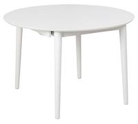 AC Design Furniture Monty Mesa de, Rubberwood, Blanco, H: 75 x B: 154 x T: 115 cm