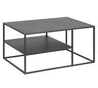 AC Design Furniture Nino Mesa de Centro de Metal con 1 Estante en Color Negro, Mesa de sofá de Estilo Industrial, fácil Montaje, Muebles de salón, 90 x 45 x 60 cm