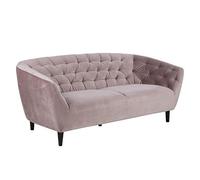 AC Design Furniture Ragnar 3-plazas de Madera, Color Rojo, L: 84 x W: 191 x H: 78 cm