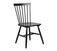 AC Design Furniture Susanne Juego de 2 Sillas de Comedor, An.: 49,5 x Prof.: 86 x Al.: 50,5 cm, Negro, Madera, 2 pz