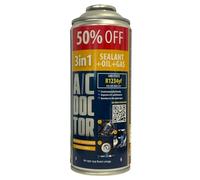 AC DOCTOR 3 en 1 Tapa fugas - Aceite - Gas Refrigerante Orgánico Ecológico sustituto del R1234yf para recarga aire acondicionado de coche